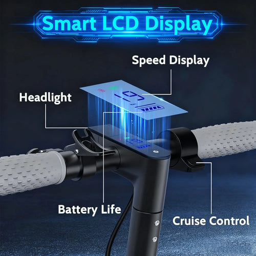 Electric Scooter 350W Max 19mph Speed 8.5inch Tire Folding Design with 16 Miles Range for Adult
